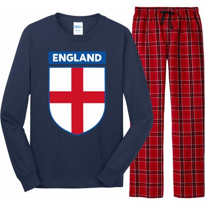 Cool England Flag Badge Long Sleeve Pajama Set