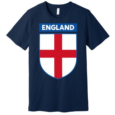 Cool England Flag Badge Premium T-Shirt