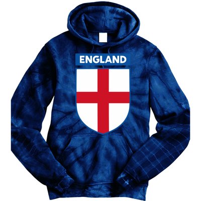 Cool England Flag Badge Tie Dye Hoodie