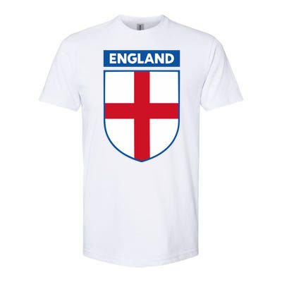 Cool England Flag Badge Softstyle CVC T-Shirt