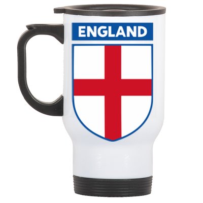 Cool England Flag Badge Stainless Steel Travel Mug