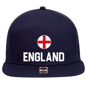 Cool England Flag 7 Panel Mesh Trucker Snapback Hat