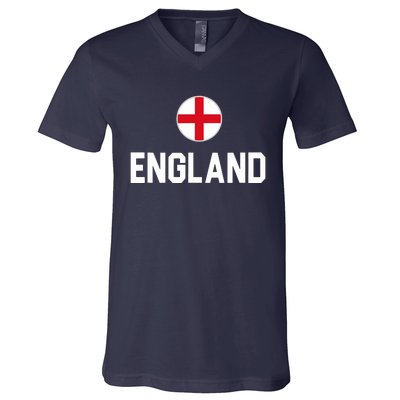 Cool England Flag V-Neck T-Shirt