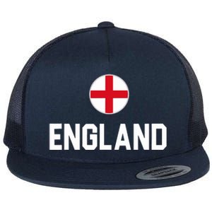 Cool England Flag Flat Bill Trucker Hat