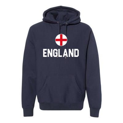 Cool England Flag Premium Hoodie