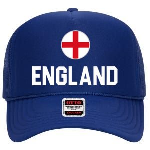 Cool England Flag High Crown Mesh Back Trucker Hat