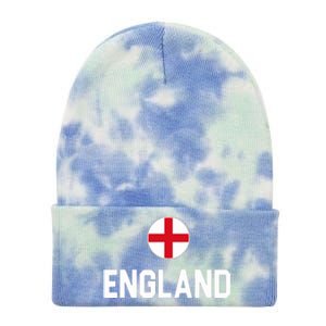 Cool England Flag Tie Dye 12in Knit Beanie