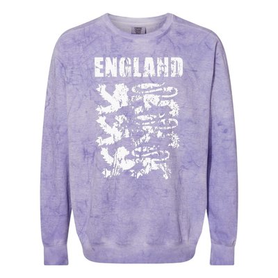 Cool England Flag Colorblast Crewneck Sweatshirt