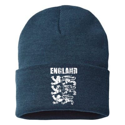 Cool England Flag Sustainable Knit Beanie