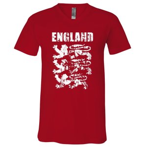 Cool England Flag V-Neck T-Shirt