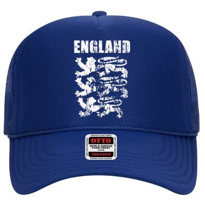 Cool England Flag High Crown Mesh Back Trucker Hat