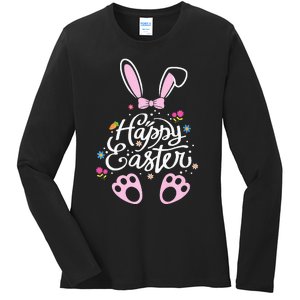 Colorful Egg Face Mask Hunting Cute Easter day Ladies Long Sleeve Shirt