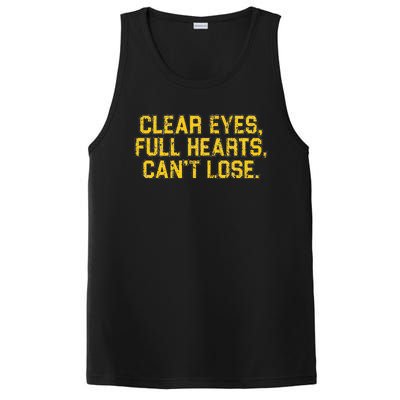 Clear Eyes Full Hearts CanT Lose Funny Quote PosiCharge Competitor Tank