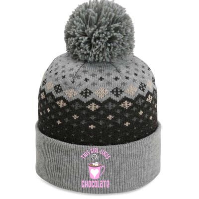 Chocolate Expert Funny Saying Likes Cocoa Chocolate Gift The Baniff Cuffed Pom Beanie