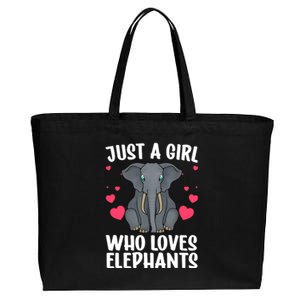 Cool Elephant For Wo Girl African Elephant Lover Zoology Cotton Canvas Jumbo Tote