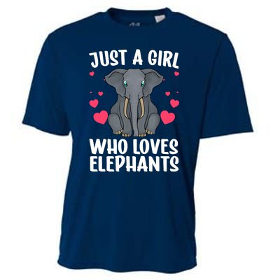 Cool Elephant For Wo Girl African Elephant Lover Zoology Cooling Performance Crew T-Shirt