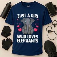 Cool Elephant For Wo Girl African Elephant Lover Zoology Cooling Performance Crew T-Shirt