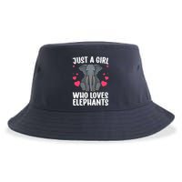 Cool Elephant For Wo Girl African Elephant Lover Zoology Sustainable Bucket Hat