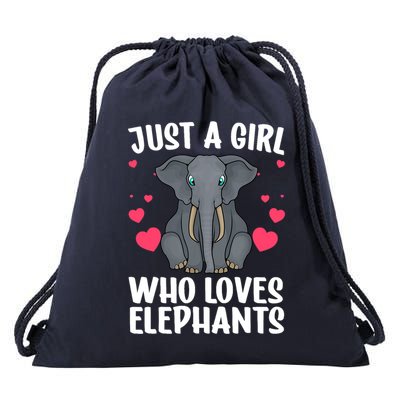 Cool Elephant For Wo Girl African Elephant Lover Zoology Drawstring Bag