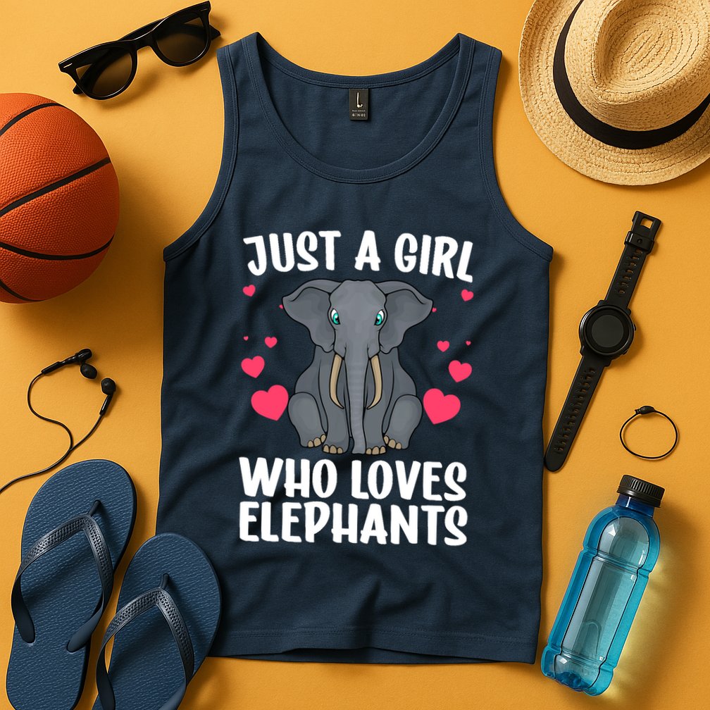 Cool Elephant For Wo Girl African Elephant Lover Zoology Tank Top