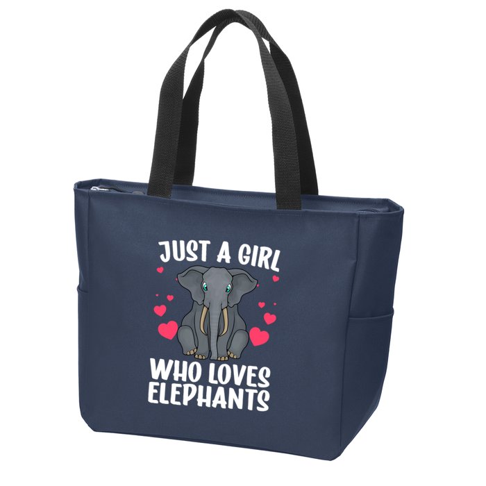 Cool Elephant For Wo Girl African Elephant Lover Zoology Zip Tote Bag