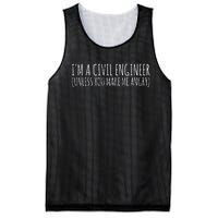 Civil Engineer Funny Civil Unless Angry Mesh Reversible Basketball Jersey Tank