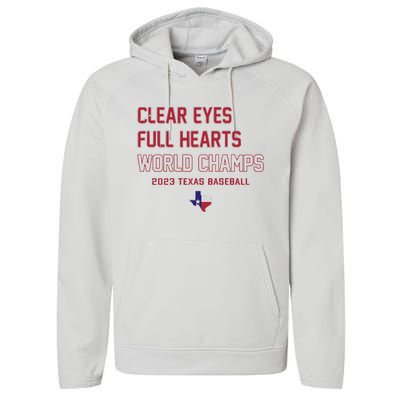 Clear Eyes Full Hearts World Champs Performance Fleece Hoodie