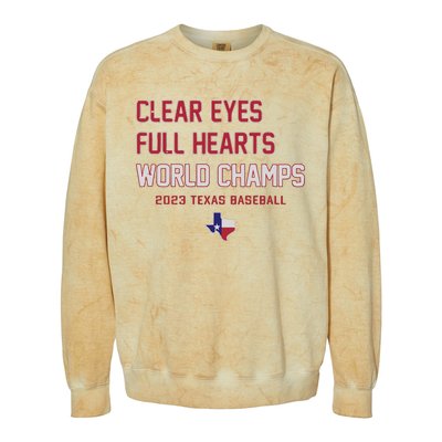 Clear Eyes Full Hearts World Champs Colorblast Crewneck Sweatshirt