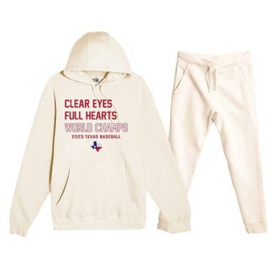 Clear Eyes Full Hearts World Champs Premium Hooded Sweatsuit Set