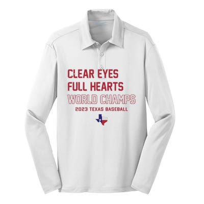 Clear Eyes Full Hearts World Champs Silk Touch Performance Long Sleeve Polo