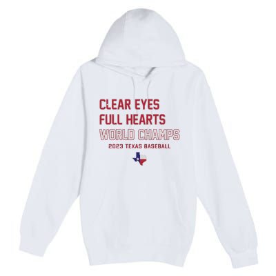 Clear Eyes Full Hearts World Champs Premium Pullover Hoodie