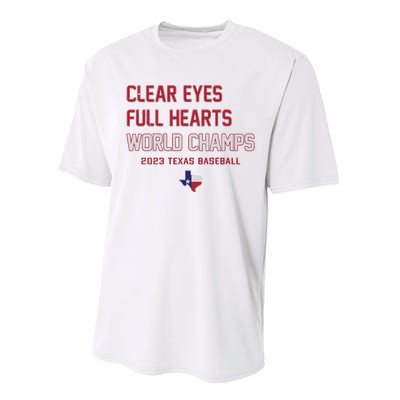 Clear Eyes Full Hearts World Champs Performance Sprint T-Shirt