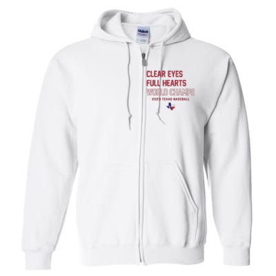 Clear Eyes Full Hearts World Champs Full Zip Hoodie