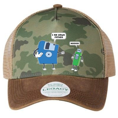 Computer Engineering Father Son Floppy Disk Engineer Legacy Tie Dye Trucker Hat