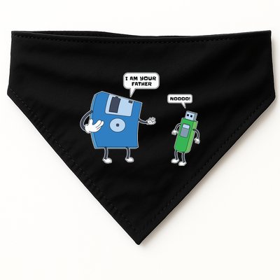 Computer Engineering Father Son Floppy Disk Engineer USA-Made Doggie Bandana