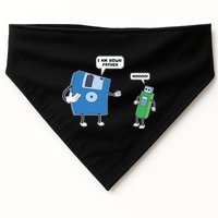 Computer Engineering Father Son Floppy Disk Engineer USA-Made Doggie Bandana