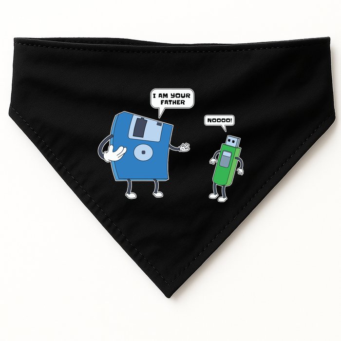 Computer Engineering Father Son Floppy Disk Engineer USA-Made Doggie Bandana