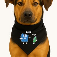 Computer Engineering Father Son Floppy Disk Engineer USA-Made Doggie Bandana