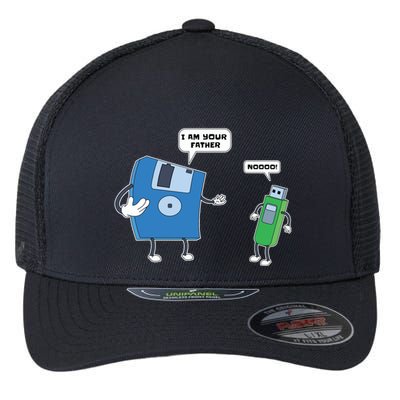 Computer Engineering Father Son Floppy Disk Engineer Flexfit Unipanel Trucker Cap