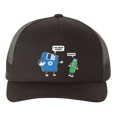 Computer Engineering Father Son Floppy Disk Engineer Yupoong Adult 5-Panel Trucker Hat