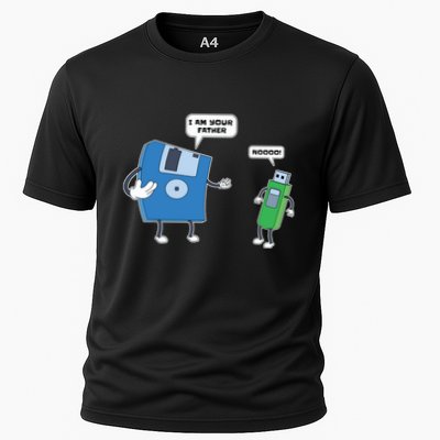 Computer Engineering Father Son Floppy Disk Engineer Performance Shirt