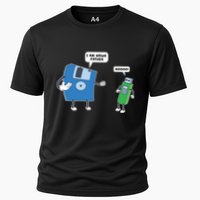 Computer Engineering Father Son Floppy Disk Engineer Performance Shirt