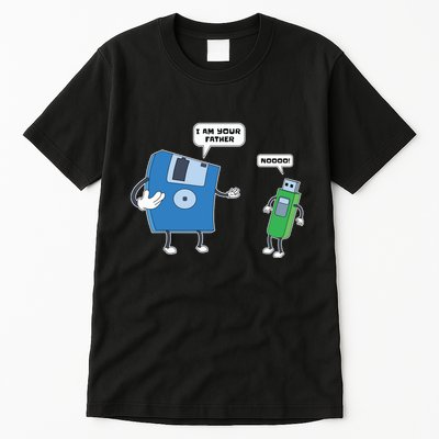Computer Engineering Father Son Floppy Disk Engineer Tall T-Shirt