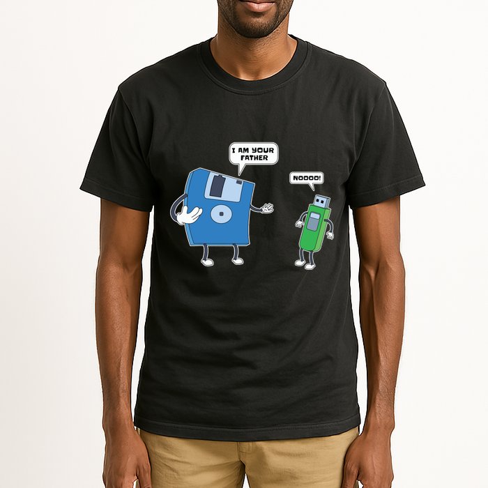 Computer Engineering Father Son Floppy Disk Engineer Tall T-Shirt