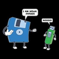 Computer Engineering Father Son Floppy Disk Engineer Tall T-Shirt