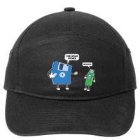 Computer Engineering Father Son Floppy Disk Engineer 7-Panel Snapback Hat
