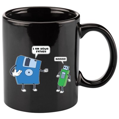 Computer Engineering Father Son Floppy Disk Engineer 11oz C Handle Ceramic Mug