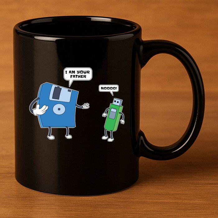 Computer Engineering Father Son Floppy Disk Engineer 11oz C Handle Ceramic Mug