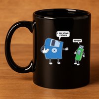 Computer Engineering Father Son Floppy Disk Engineer 11oz C Handle Ceramic Mug
