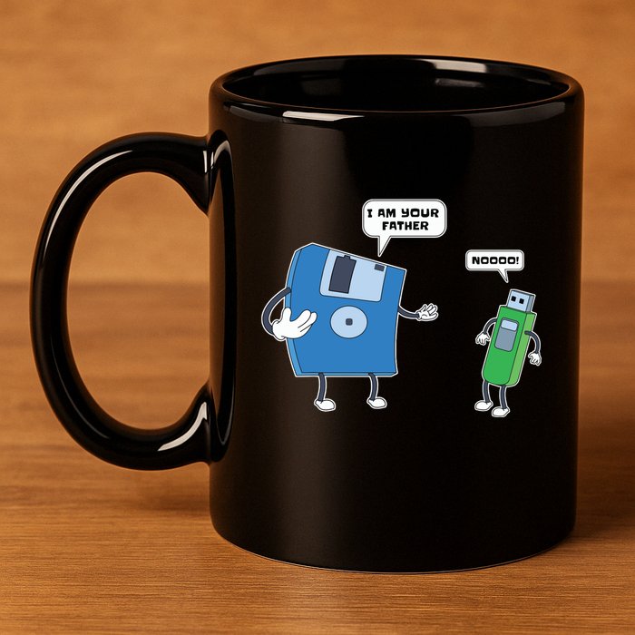 Computer Engineering Father Son Floppy Disk Engineer 11oz C Handle Ceramic Mug